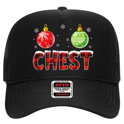 Chest Nuts Matching Chestnuts Christmas Couples High Crown Mesh Back Trucker Hat