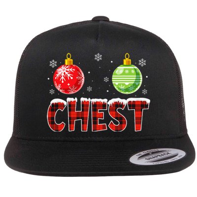 Chest Nuts Matching Chestnuts Christmas Couples Flat Bill Trucker Hat