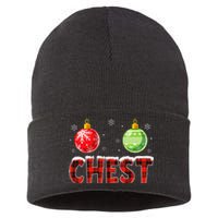 Chest Nuts Matching Chestnuts Christmas Couples Sustainable Knit Beanie