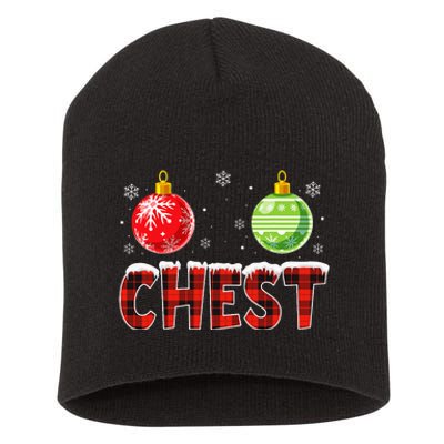 Chest Nuts Matching Chestnuts Christmas Couples Short Acrylic Beanie