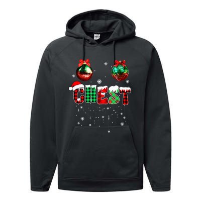 Chest Nuts Matching Chestnuts Funny Christmas Couples Performance Fleece Hoodie