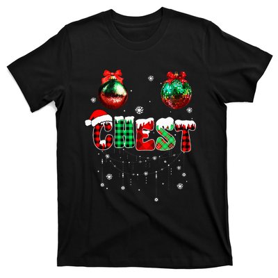 Chest Nuts Matching Chestnuts Funny Christmas Couples T-Shirt