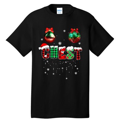 Chest Nuts Matching Chestnuts Funny Christmas Couples Tall T-Shirt