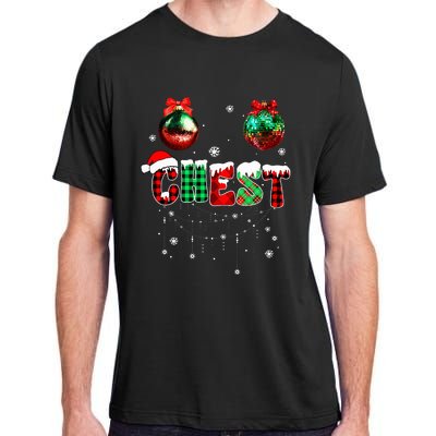 Chest Nuts Matching Chestnuts Funny Christmas Couples Adult ChromaSoft Performance T-Shirt