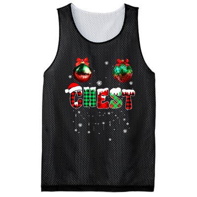 Chest Nuts Matching Chestnuts Funny Christmas Couples Mesh Reversible Basketball Jersey Tank