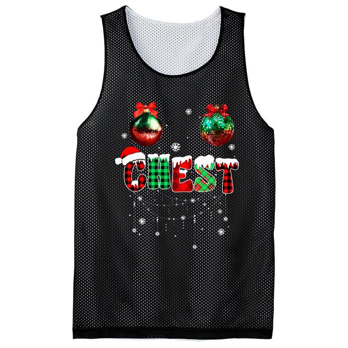 Chest Nuts Matching Chestnuts Funny Christmas Couples Mesh Reversible Basketball Jersey Tank