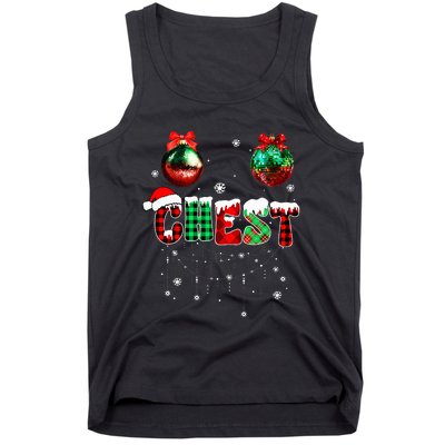 Chest Nuts Matching Chestnuts Funny Christmas Couples Tank Top