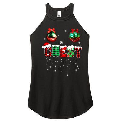 Chest Nuts Matching Chestnuts Funny Christmas Couples Women’s Perfect Tri Rocker Tank