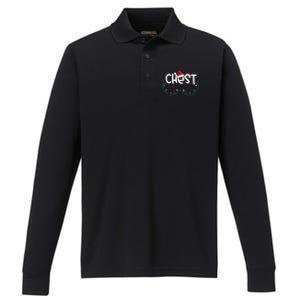 Chest Nuts Matching Chestnuts Xmas Christmas Couples Performance Long Sleeve Polo