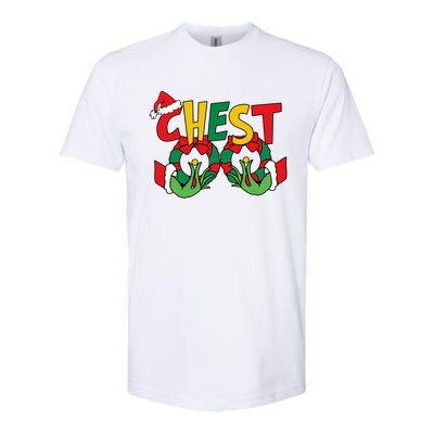 Chest Nuts Matching Chestnuts Funny Christmas Couples Nuts Gift Softstyle® CVC T-Shirt