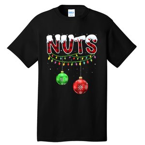 Chest Nuts Matching Chestnuts Funny Christmas Couples Nuts Tall T-Shirt