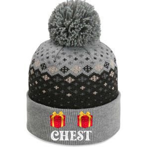 Chest Nuts Merry Christmas Party Holiday Funny Women The Baniff Cuffed Pom Beanie