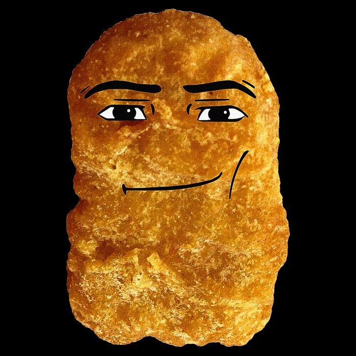 Chicken Nugget Meme Flat Bill Trucker Hat