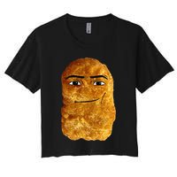 Chicken Nugget Meme Women's Crop Top Tee