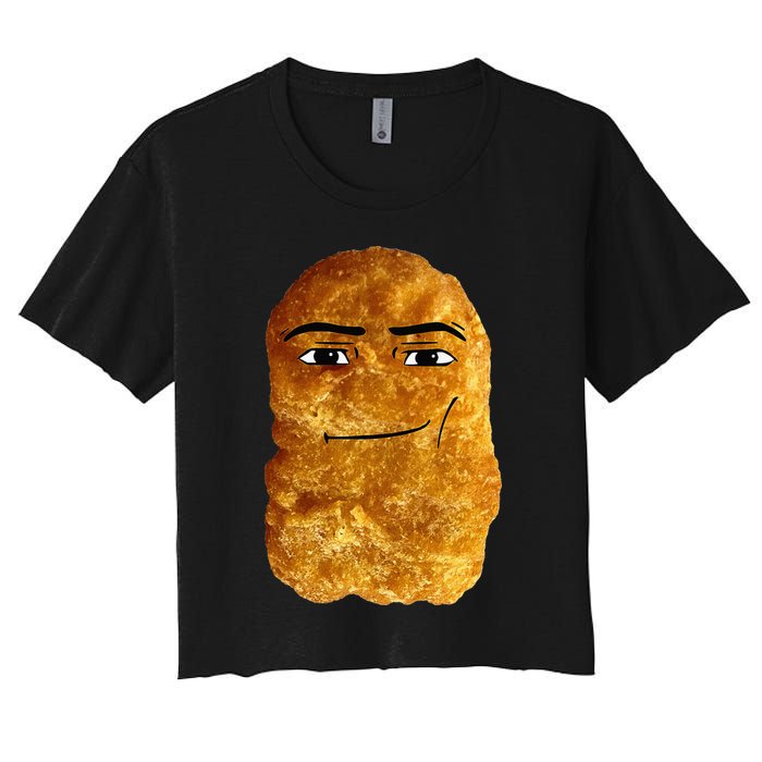 Chicken Nugget Meme Women's Crop Top Tee
