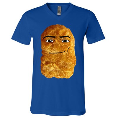 Chicken Nugget Meme V-Neck T-Shirt