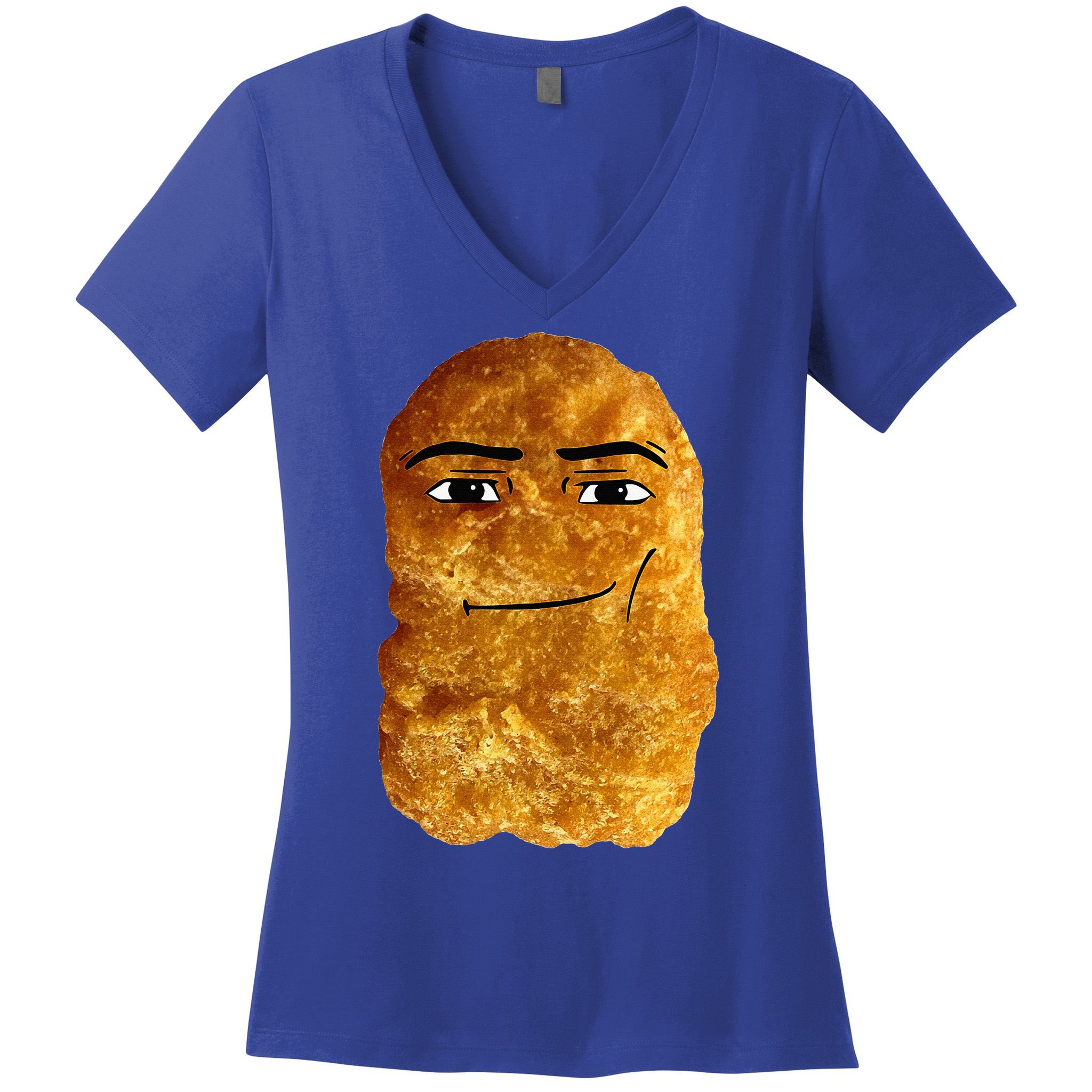 Chicken Nugget Meme Women's V-Neck T-Shirt