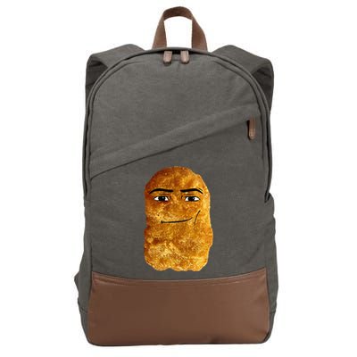 Chicken Nugget Meme Cotton Canvas Backpack