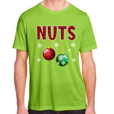 Chest Nuts Matching Chestnuts Funny Christmas Couples Xmas Meaningful Gift Adult ChromaSoft Performance T-Shirt