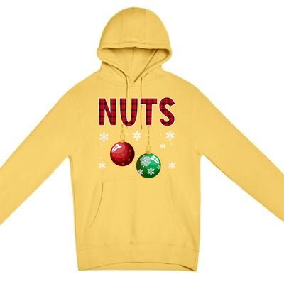 Chest Nuts Matching Chestnuts Funny Christmas Couples Xmas Meaningful Gift Premium Pullover Hoodie