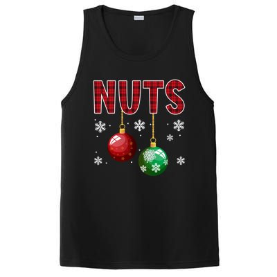 Chest Nuts Matching Chestnuts Funny Christmas Couples Xmas Meaningful Gift PosiCharge Competitor Tank