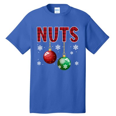 Chest Nuts Matching Chestnuts Funny Christmas Couples Xmas Meaningful Gift Tall T-Shirt