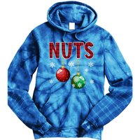 Chest Nuts Matching Chestnuts Funny Christmas Couples Xmas Meaningful Gift Tie Dye Hoodie