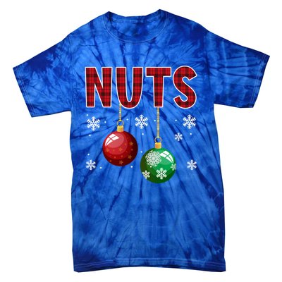 Chest Nuts Matching Chestnuts Funny Christmas Couples Xmas Meaningful Gift Tie-Dye T-Shirt