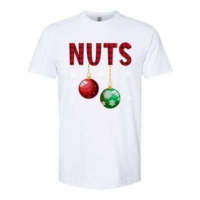 Chest Nuts Matching Chestnuts Funny Christmas Couples Xmas Meaningful Gift Softstyle CVC T-Shirt