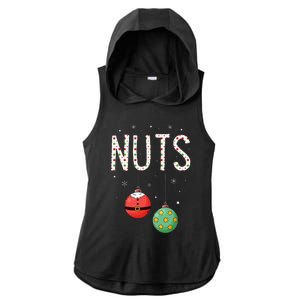 Chest Nuts Matching Funny Christmas Couples Chestnuts Nuts Ladies PosiCharge Tri-Blend Wicking Draft Hoodie Tank