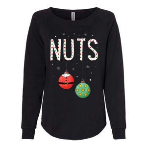 Chest Nuts Matching Funny Christmas Couples Chestnuts Nuts Womens California Wash Sweatshirt