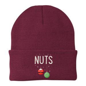 Chest Nuts Matching Funny Christmas Couples Chestnuts Nuts Knit Cap Winter Beanie