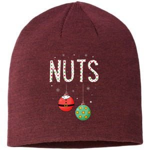 Chest Nuts Matching Funny Christmas Couples Chestnuts Nuts Sustainable Beanie