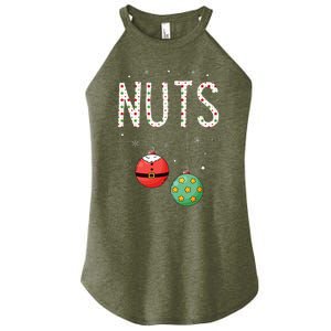 Chest Nuts Matching Funny Christmas Couples Chestnuts Nuts Women's Perfect Tri Rocker Tank