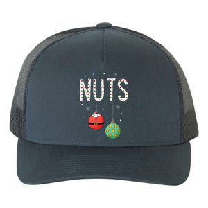 Chest Nuts Matching Funny Christmas Couples Chestnuts Nuts Yupoong Adult 5-Panel Trucker Hat