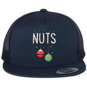 Chest Nuts Matching Funny Christmas Couples Chestnuts Nuts Flat Bill Trucker Hat