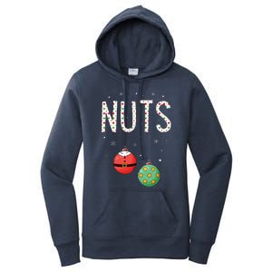 Chest Nuts Matching Funny Christmas Couples Chestnuts Nuts Women's Pullover Hoodie