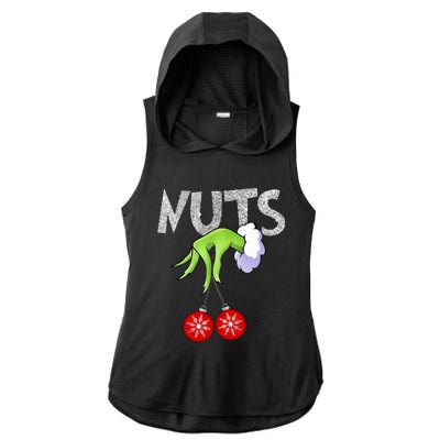 Chest Nuts Matching Chestnuts Xmas Christmas Couples Ladies PosiCharge Tri-Blend Wicking Draft Hoodie Tank