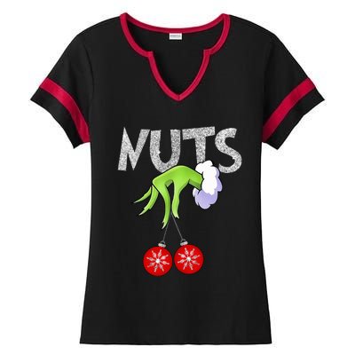 Chest Nuts Matching Chestnuts Xmas Christmas Couples Ladies Halftime Notch Neck Tee