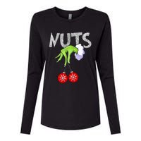 Chest Nuts Matching Chestnuts Xmas Christmas Couples Womens Cotton Relaxed Long Sleeve T-Shirt