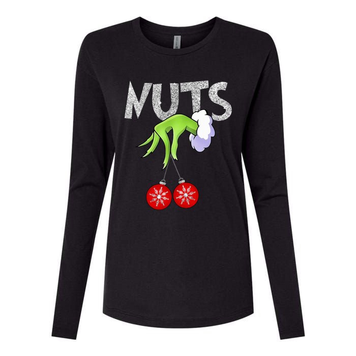 Chest Nuts Matching Chestnuts Xmas Christmas Couples Womens Cotton Relaxed Long Sleeve T-Shirt