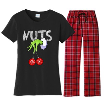 Chest Nuts Matching Chestnuts Xmas Christmas Couples Women's Flannel Pajama Set