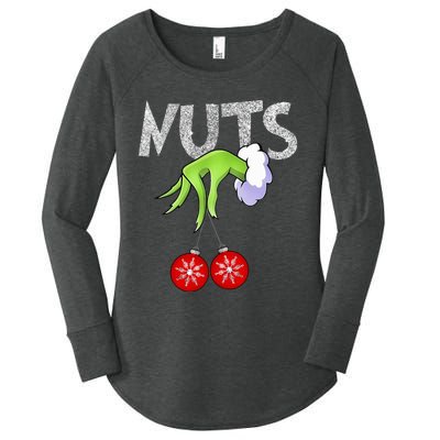 Chest Nuts Matching Chestnuts Xmas Christmas Couples Women's Perfect Tri Tunic Long Sleeve Shirt