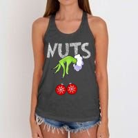 Chest Nuts Matching Chestnuts Xmas Christmas Couples Women's Knotted Racerback Tank