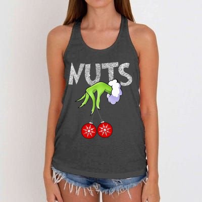 Chest Nuts Matching Chestnuts Xmas Christmas Couples Women's Knotted Racerback Tank