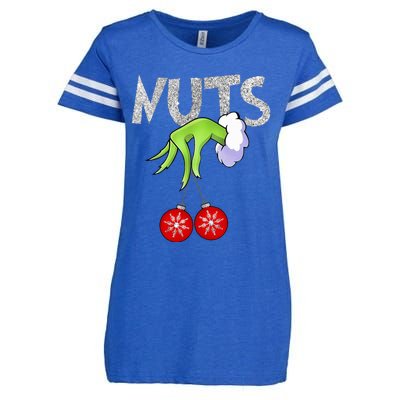 Chest Nuts Matching Chestnuts Xmas Christmas Couples Enza Ladies Jersey Football T-Shirt