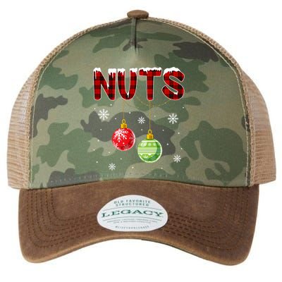 Chest Nuts Matching Chestnuts Funny Christmas Couples Nuts Legacy Tie Dye Trucker Hat