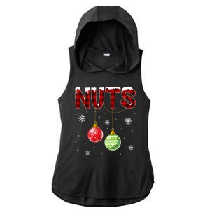 Chest Nuts Matching Chestnuts Funny Christmas Couples Nuts Ladies PosiCharge Tri-Blend Wicking Draft Hoodie Tank