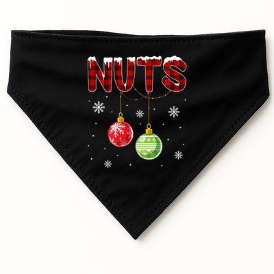 Chest Nuts Matching Chestnuts Funny Christmas Couples Nuts USA-Made Doggie Bandana