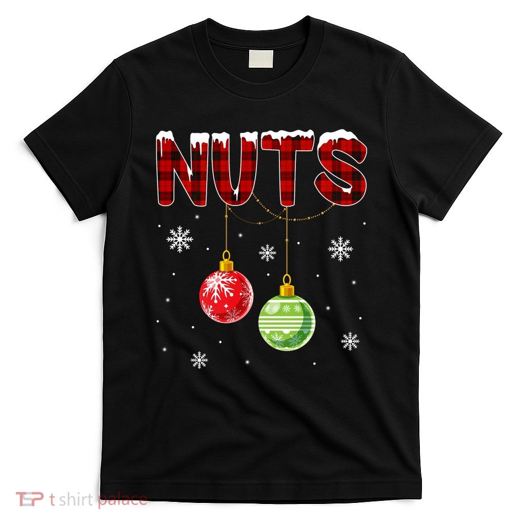 Chest Nuts Matching Chestnuts Funny Christmas Couples Nuts T-Shirt